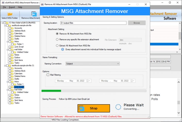 Remove Attachment from MSG files
