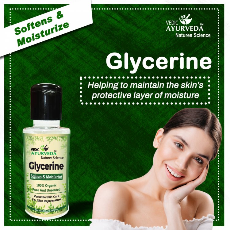 Vegetable Glycerine For Natural, Beautiful & Glowing Skin 100% Pure and Unscented Skin Cleanser Softens & Moisturize (125g)