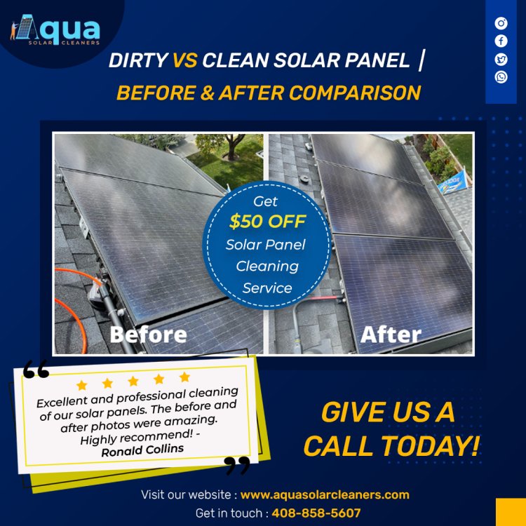Dirty VS Clean Solar Panel | Before & After Comparison