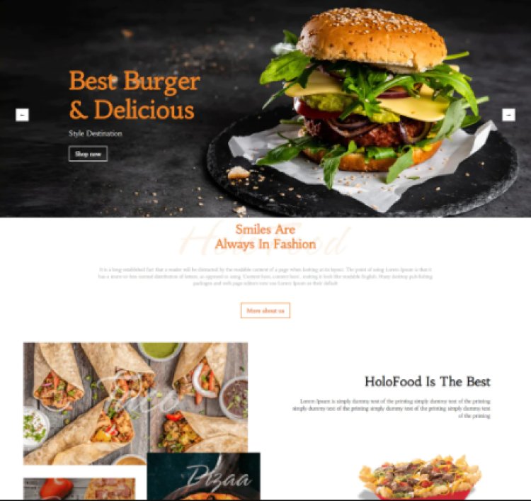 Fastfood & Restaurant Shopify Shopping Website | Digital media calendar