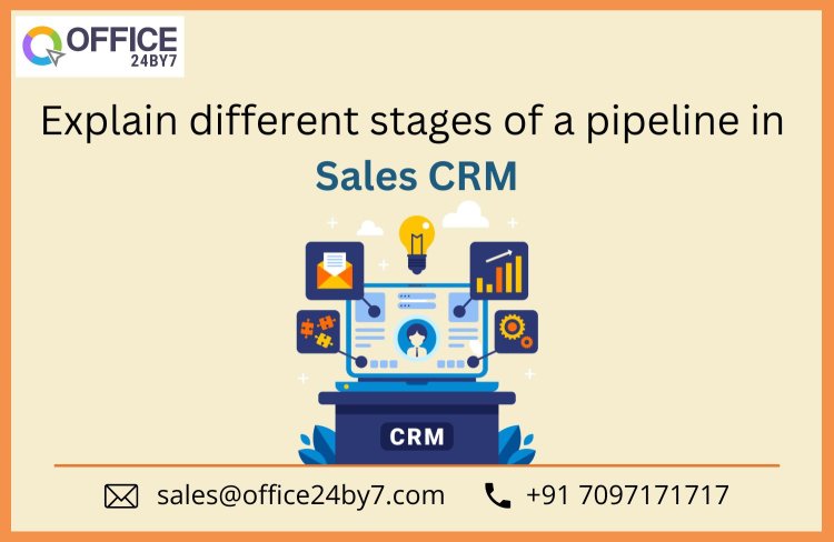 Explain different stages of a pipeline in  Sales CRM