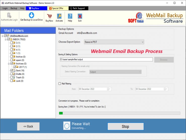 Download Webmail to Outlook