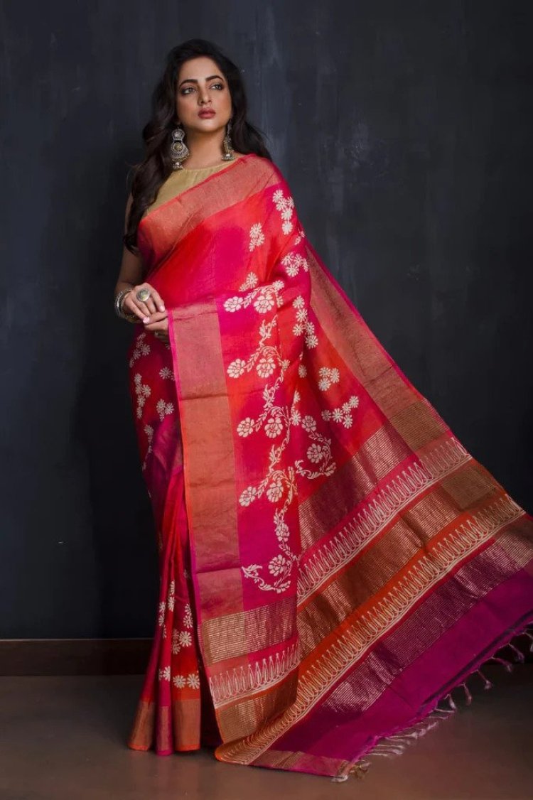 Buy Best tussar Silk Saree Online in India
