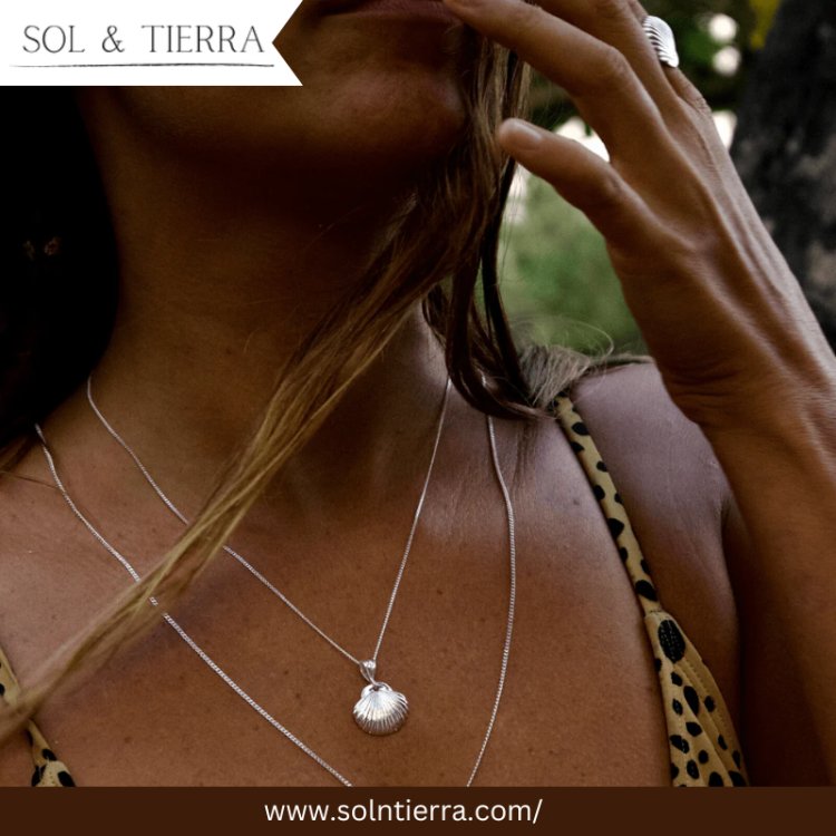 Buy Silver Shell Necklace - Solntierra Jewellery