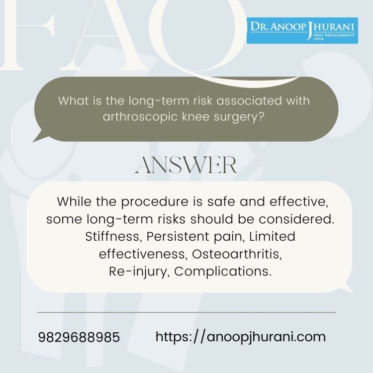 What is the long-term risk associated with arthroscopic knee surgery?