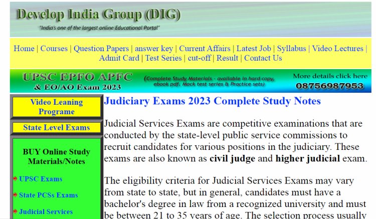 Judiciary Exams 2023 Complete Study Notes ,UPPCS (J) Exams 2023 Revised Complete Study Notes available