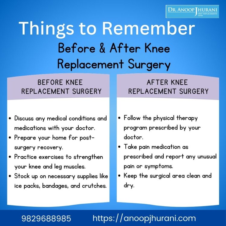 Things to Remember Before and After Knee Replacement Surgery