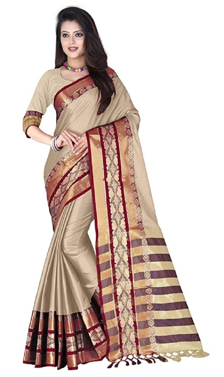 Saree for 100rs. 90% discount.