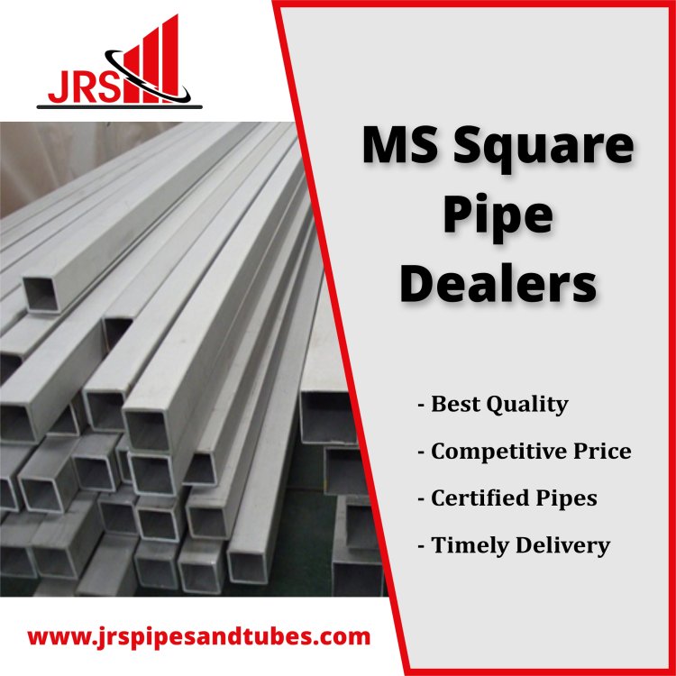 MS Square Pipe by JRS Pipes And Tubes | High-Quality Mild Steel Pipe