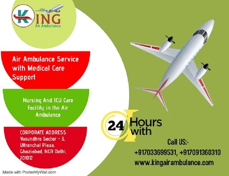 King Air Ambulance Service in Kolkata | Life-Support Systems