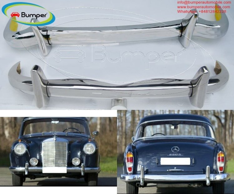 Mercedes Ponton 6 cylinder W180 220S Coupe Cabriolet bumpers (1954-1960)