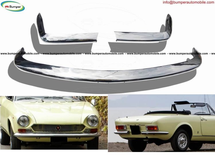 Fiat 124 Spider bumper (1966–1975) in stainless steel