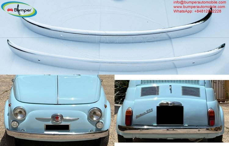 Fiat 500 bumper new (1957-1975) by stainless steel