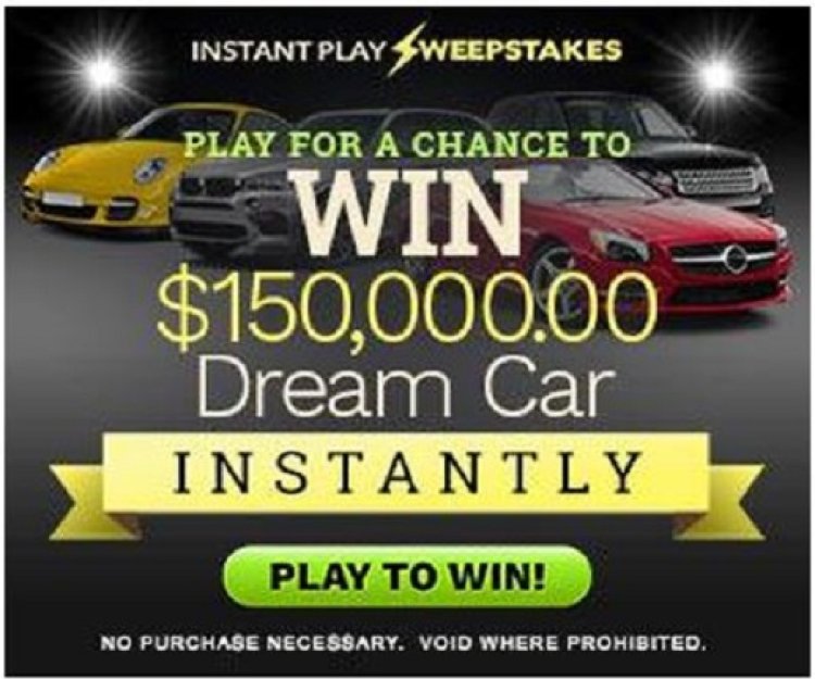"Race to Win! $150,000 Dream Car Giveaway - Don't Delay!"