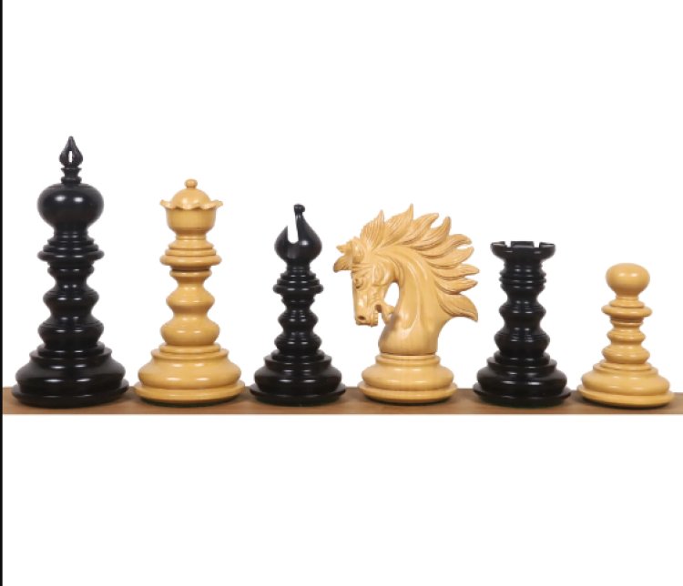 Marengo Luxury Staunton Chess Pieces Only Set- Ebony Wood - Triple Weight – royalchessmall