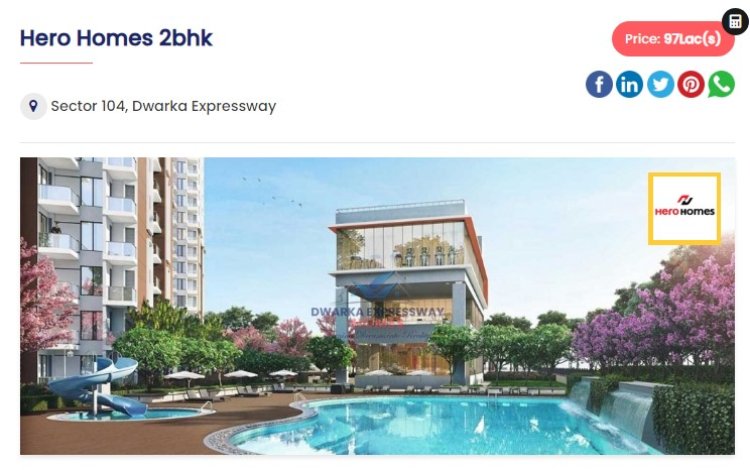 2BHK Apartment For Sale In Hero Homes Sector 104 Dwarka Expressway