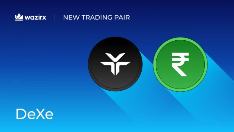 DEXE/INR trading on WazirX