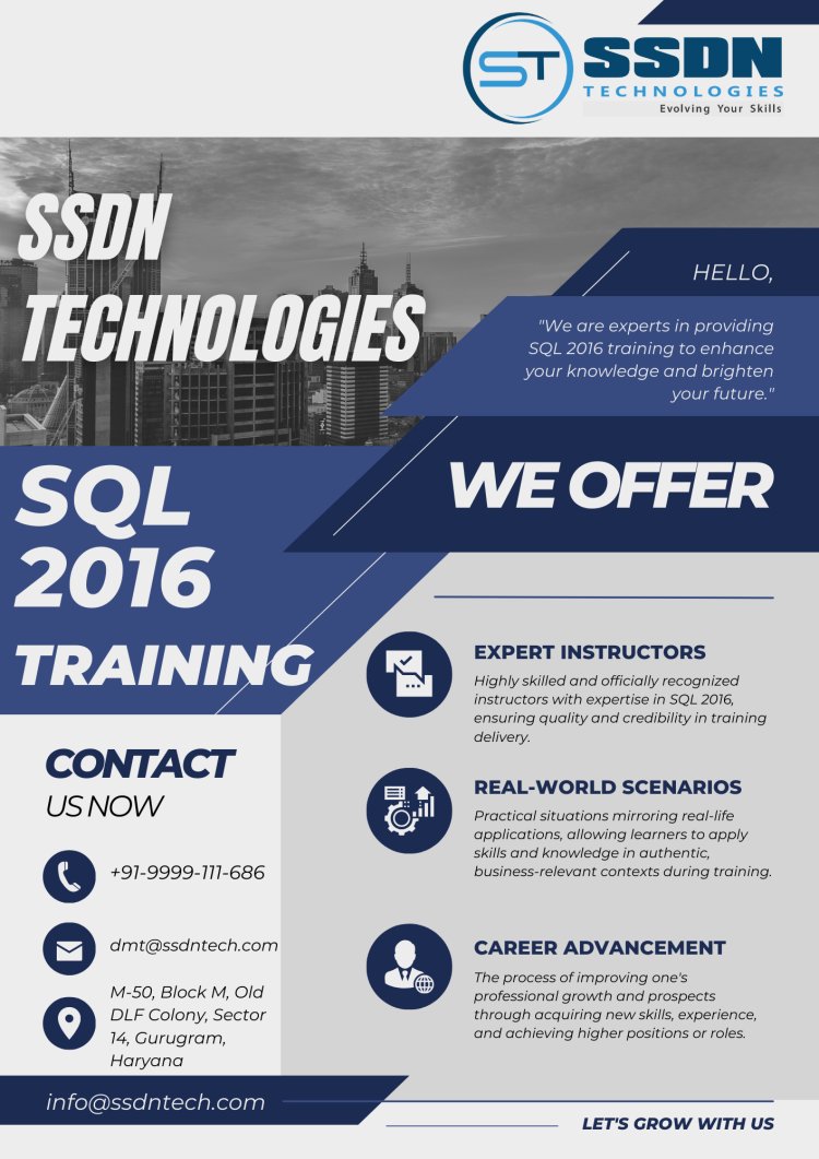 SQL 2016 Training in Gurgaon