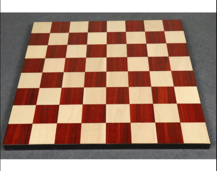 Borderless Chess Board - 55 Mm Square - Bud Rosewood & Maple Wood – royalchessmall