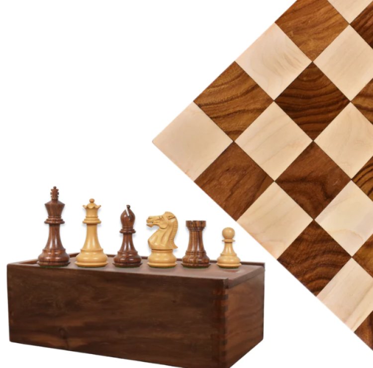 3.6" Professional Staunton Chess Combo Set With Board & Storage Box – Royal Chess Mall India