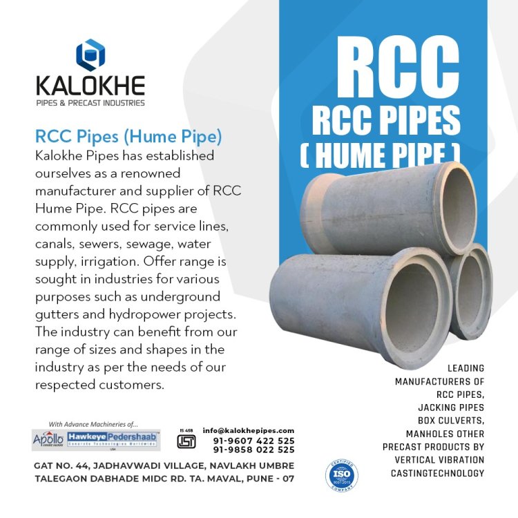 Kalokhe Pipes, a premium RCC Hume Pipes Manufacturer in Pune