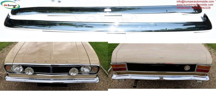 Ford Cortina MK2 bumper (1966-1970) without over rider