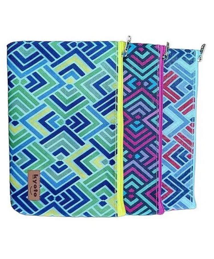 Kyoto Pencil Case & Pouch Pack Of 3 Pouch Print-Matty Flat - Multicolor