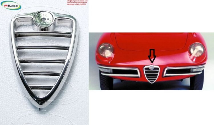 Alfa Romeo Spider Duetto (1966-1969) center grill new