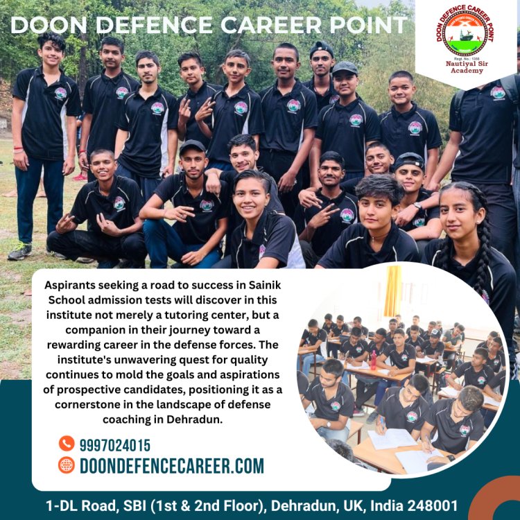 Your Path to Success Why Doon Defence Career Point is the Top Sainik School Coaching in Dehradun