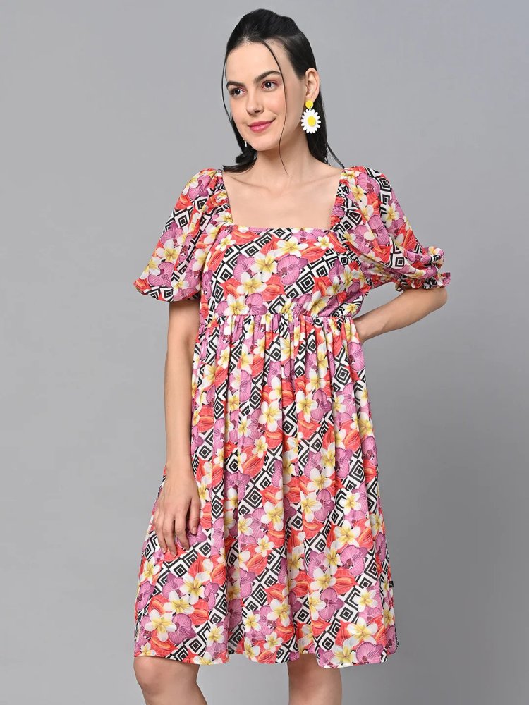 Best Georgette Solid Print Dress for women