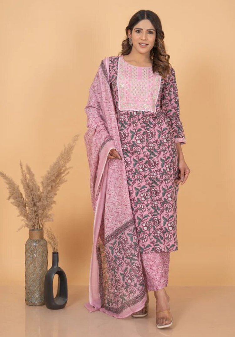 Buy Women’s pink cotton kurta online in India