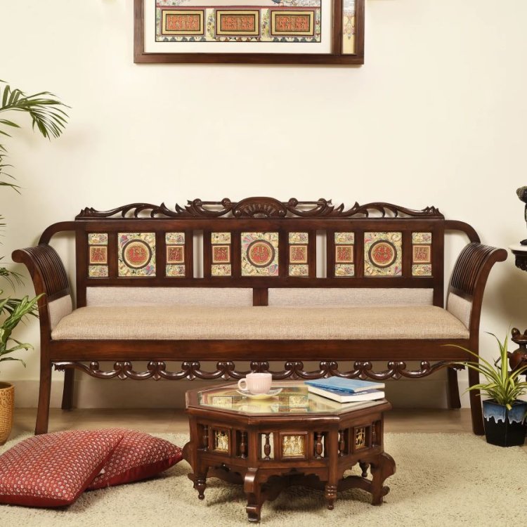Shop and Relax: Buy Your Dream 3 Seater Wooden Sofa Now!