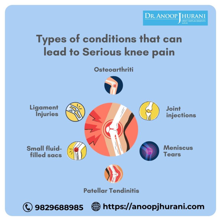 Types of conditions that can lead to Serious knee pain