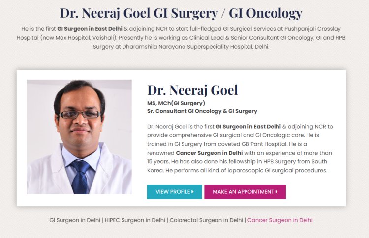 Cancer Surgeon in Delhi