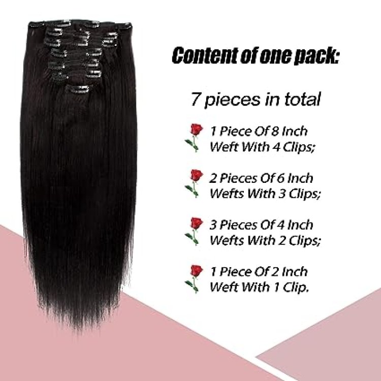 Buy 7 Piece Clip In Hair Extention Online in USA