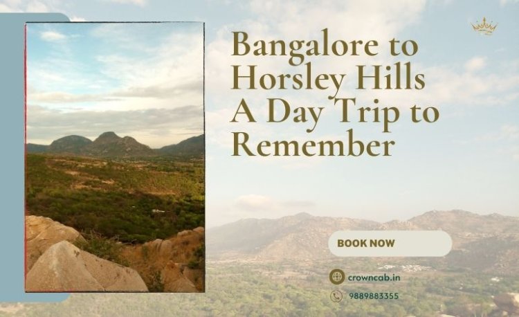 Bangalore to Horsley Hills - A Day Trip to Remember