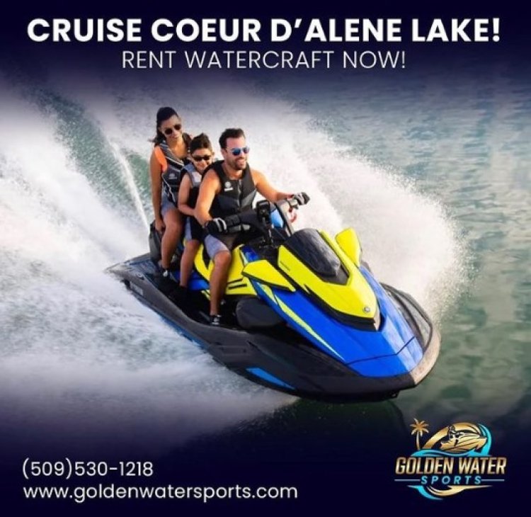 Rent with us and take the jet ski or boat any lake you like in idaho or washington