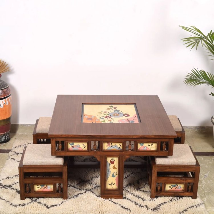 Sip in Style: Shop Now for Your Perfect Wooden Coffee Table Set!
