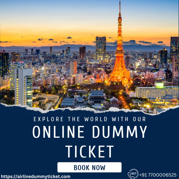 How to book dummy flight ticket for visa?