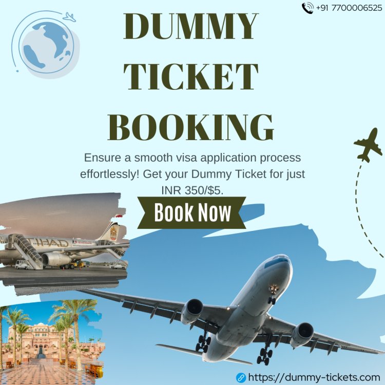 Book your tickets quickly and easily with our Dummy Ticket Booking service.