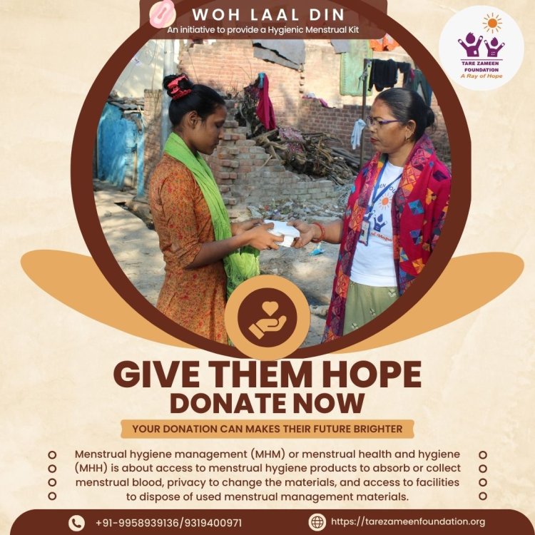 Sanitary Napkins Distribution for Women in Delhi - Tare Zameen Foundation