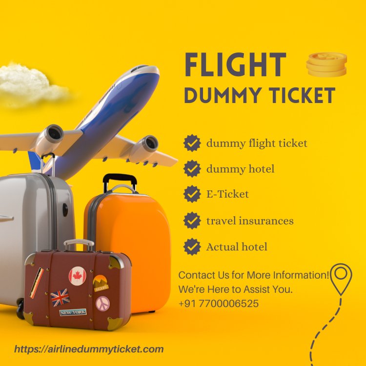 Simplify Your Travel Plans with Our User-Friendly Authentic Flight Dummy Ticket.