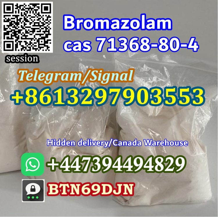 Buy Bromazolam Powder cas 71368-80-4 for research chemical Telegram/Signal+8613297903553