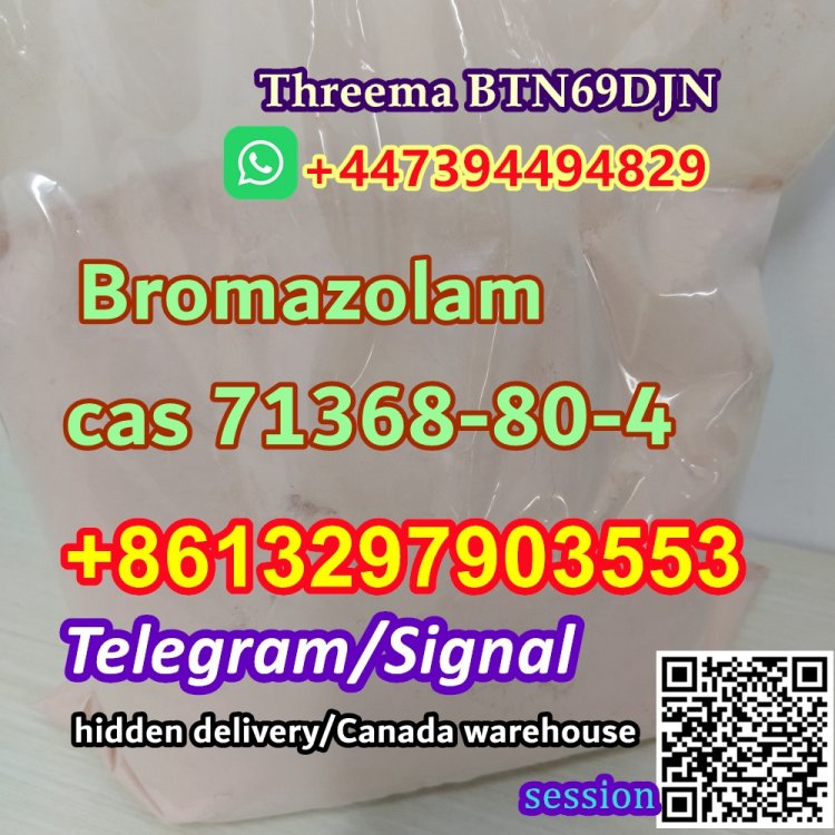 Buy Bromazolam Powder cas 71368-80-4 for research chemical Telegram/Signal+8613297903553