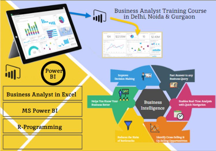 SBI Business Analyst Training Course in Delhi, 110034 [100% Job, Update New MNC Skills in '24] Microsoft Power BI Certification Institute in Gurgaon, Free Python Data Science in Noida, Excel and Tableau Course in New Delhi, by "SLA Consultants India" #1