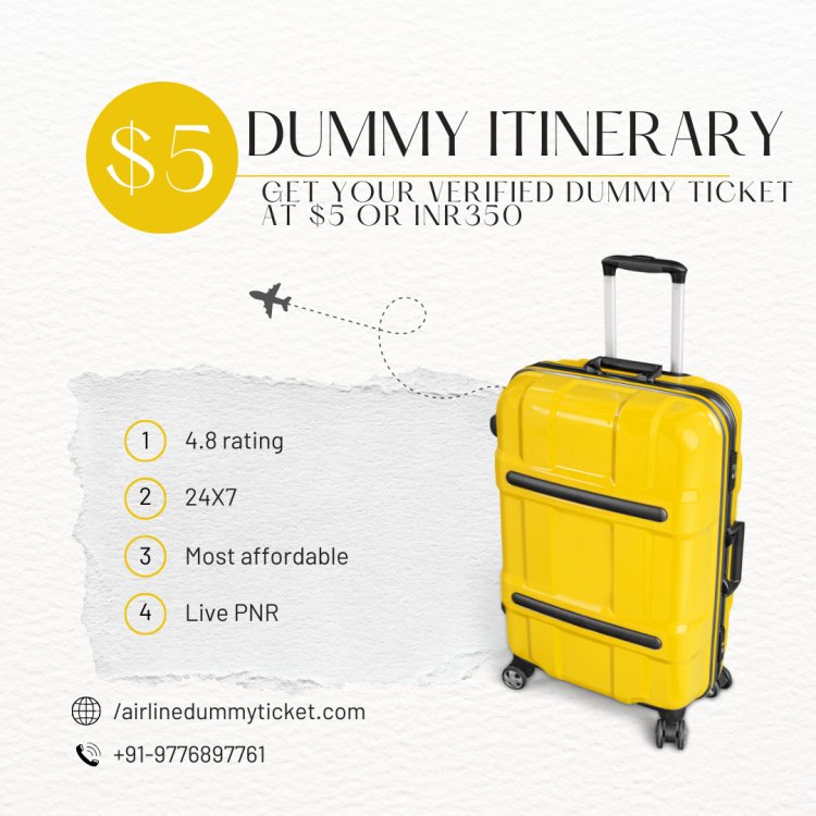 Streamline Your Travel Plans with Dummy Itinerary from airlinedummyticket.com.