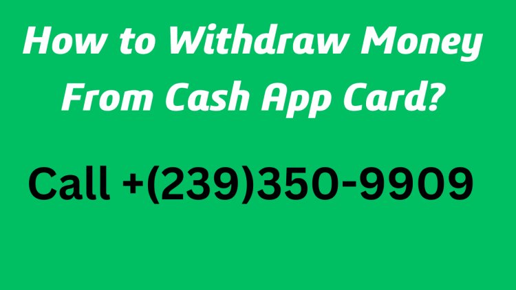 Can you withdraw money from cash machine with Cash App card?