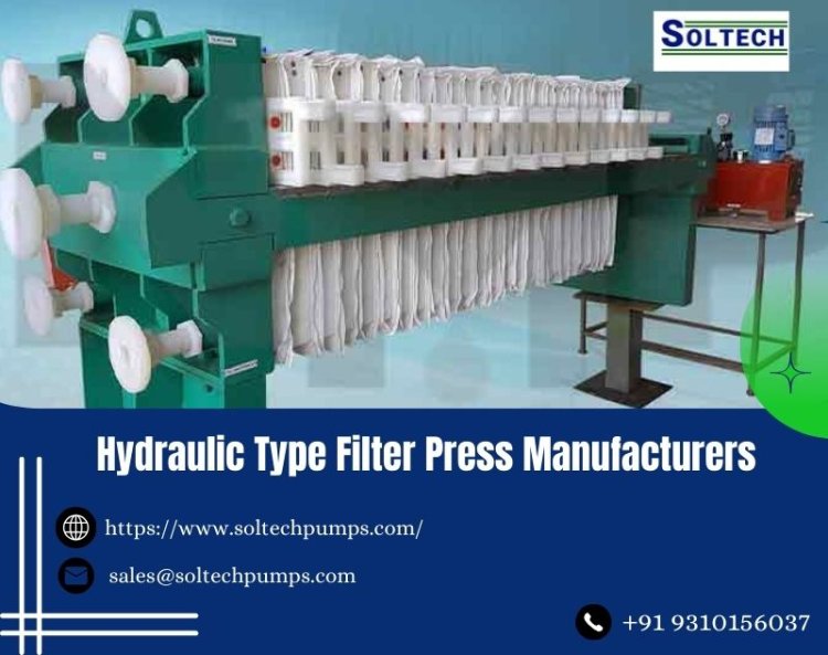 Hydraulic Type Filter Press Manufacturers