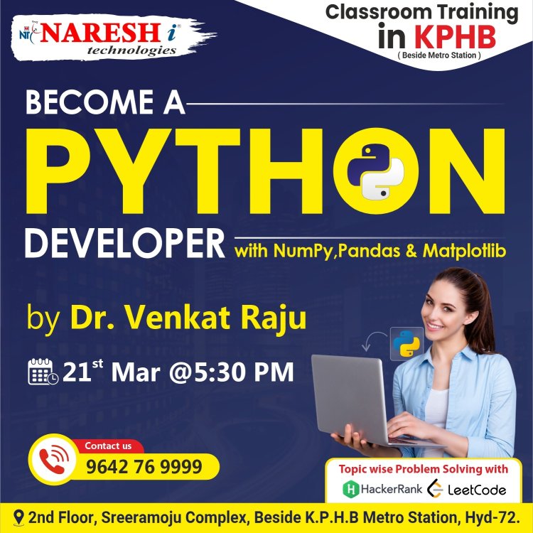 Best Python Course Online Training Institute in KPHB | NareshIT