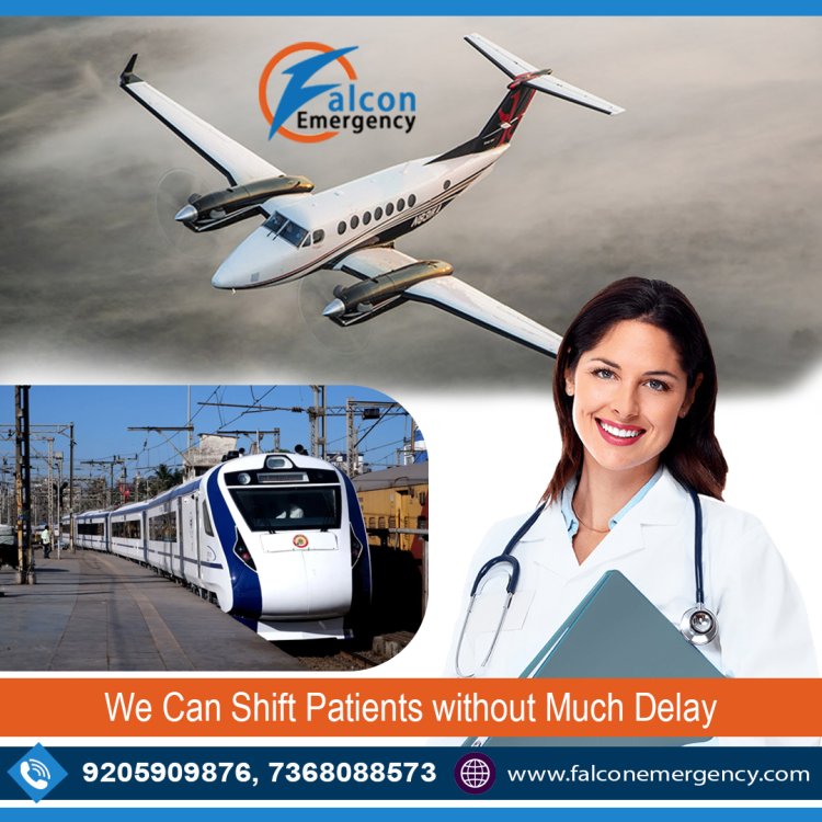 Get Top-Class Falcon Emergency Train Ambulance Service in Raipur for the Latest ICU Setup